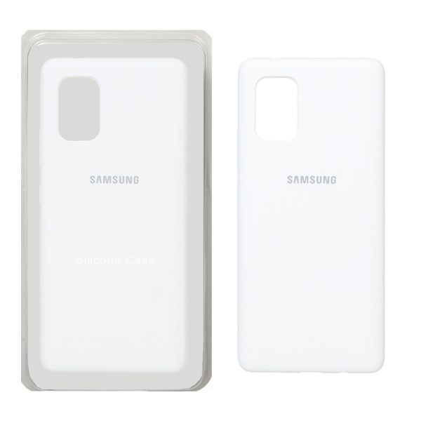 قاب سیلیکونی پاک کنی اورجینال Samsung Galaxy A71 - سفید (پک اصلی)