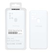 قاب سیلیکونی پاک کنی اورجینال درجه یک Samsung Galaxy A21s - سفید (پک اصلی)