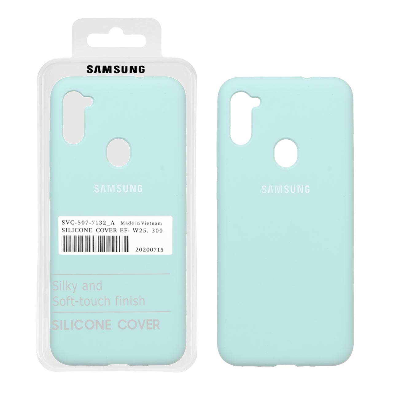 قاب سیلیکونی پاک کنی اورجینال درجه یک Samsung Galaxy A11 / M11 - سبز روشن (پک اصلی)