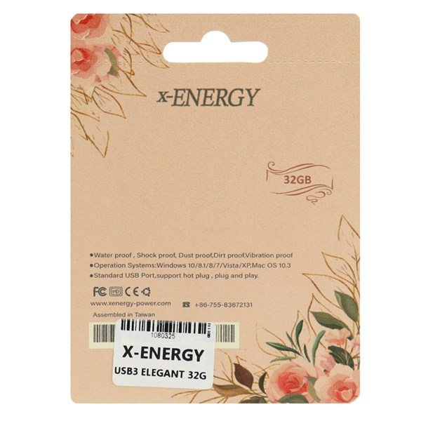 فلش 32 گیگ ایکس انرژی X-Energy Elegant USB3.1