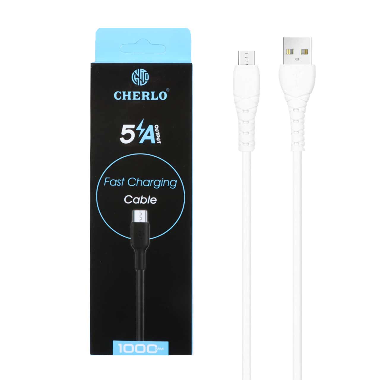 کابل شارژ فست اندروید CHERLO مدل CH-V810 - سفید - SMO