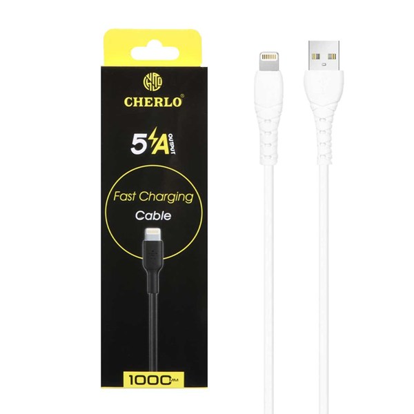کابل شارژ فست آیفون CHERLO مدل CH-IP10 - سفید - SMO