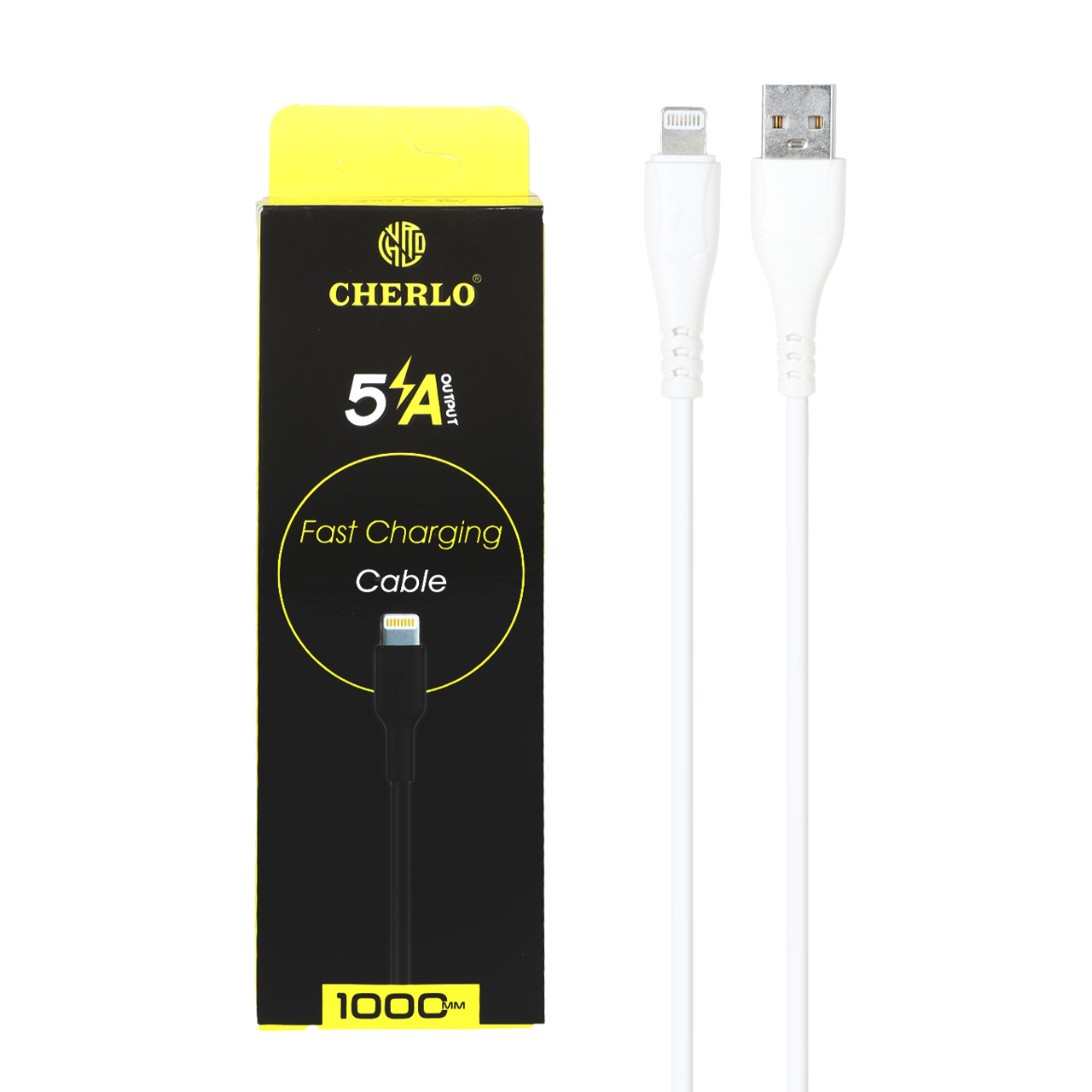 کابل شارژ فست آیفون CHERLO مدل CH-IP10 - سفید - SMO