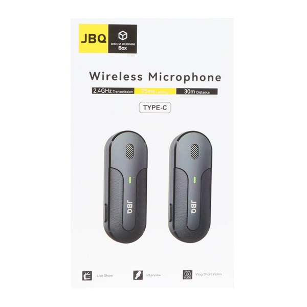 میکروفون بی سیم JBQ Type-C مدل MPH-C8 - مشکی