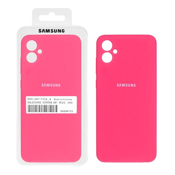 قاب سیلیکونی پاک کنی اورجینال درجه یک Samsung Galaxy A05 - صورتی فانتزی (پک اصلی)