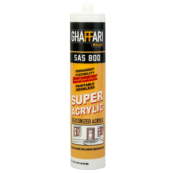 چسب درزگیر سوپر آکریلیک غفاری SAS800 حجم 310 میلی لیتر