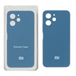 قاب سیلیکونی پاک کنی محافظ لنزدار اورجینال Xiaomi Redmi 12 / Poco M6 Pro 5G - آبی تیره (پک اصلی)