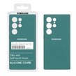 قاب سیلیکونی پاک کنی اورجینال درجه یک Samsung Galaxy S24 Ultra - سبز تیره کد 1 (پک دار)