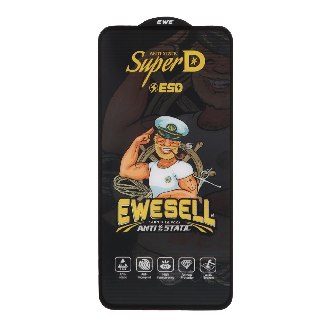 محافظ صفحه نمایش شیشه ای Full Cover Super D Esd Ewesell مدل Samsung Galaxy A35 / A55 (بدون پک)