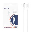 کابل شارژ فست NITU Type-C to Type-C مدل NC308 - سفید (گارانتی 18 ماه تعویض نیکان همراه)