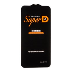 محافظ صفحه نمایش شیشه ای Samsung Galaxy S23 FE / A54 / Honor 400 - Full Cover Super D Biva - مشکی (بدون پک)