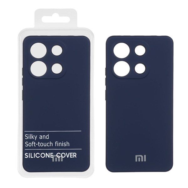قاب نیو سیلیکون محافظ لنزدار RFF مدل Xiaomi Redmi Note 13 4G - سرمه ای (پک دار)