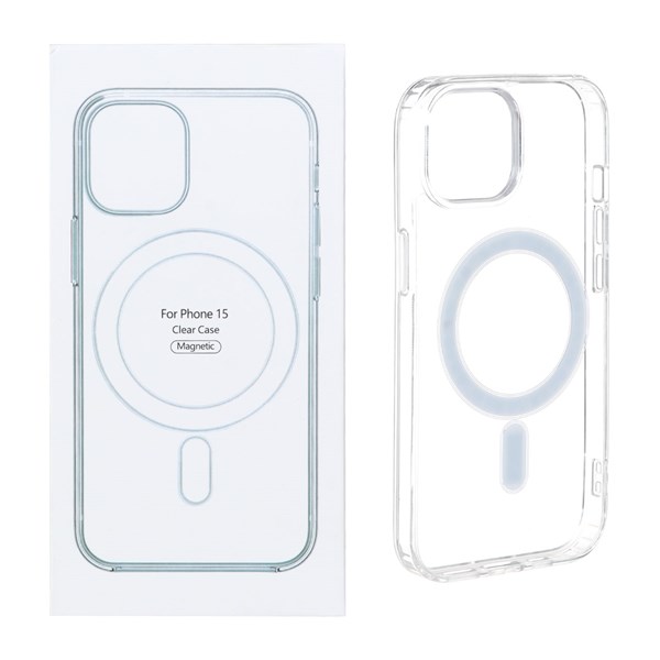 قاب شفاف Apple iPhone 15 / iPhone 14 / iPhone 13 با قابلیت شارژ MagSafe (پک دار)
