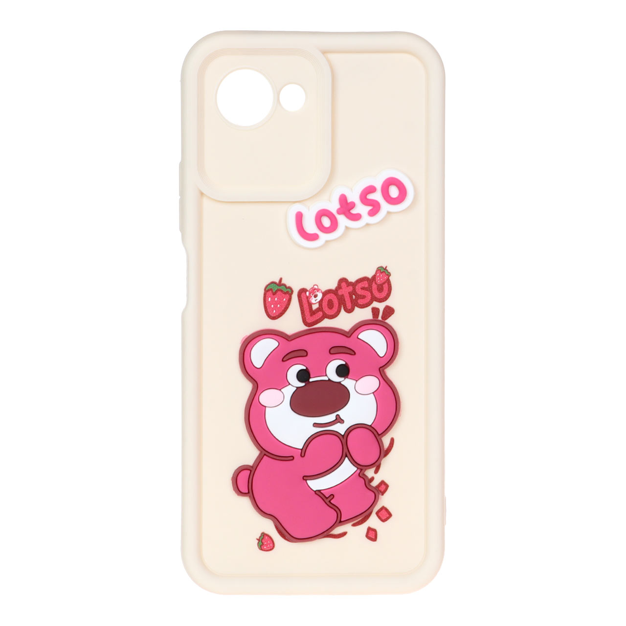 قاب Solid Case عروسکی برجسته Realme C30 / C30s - کرم کد 2