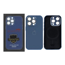 قاب AG ACRYLICS محافظ لنز گلس Magsafe مدل Apple iPhone 15 Pro - سرمه ای (پک دار)