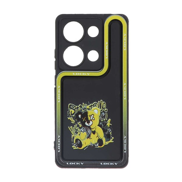 قاب Solid Case منحنی LUCKY طرح دار Xiaomi Redmi Note 14S / Note 13 Pro 4G / M6 Pro 4G - کد 29