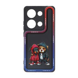 قاب Solid Case منحنی LUCKY طرح دار Xiaomi Redmi Note 14S / Note 13 Pro 4G / M6 Pro 4G - کد 33