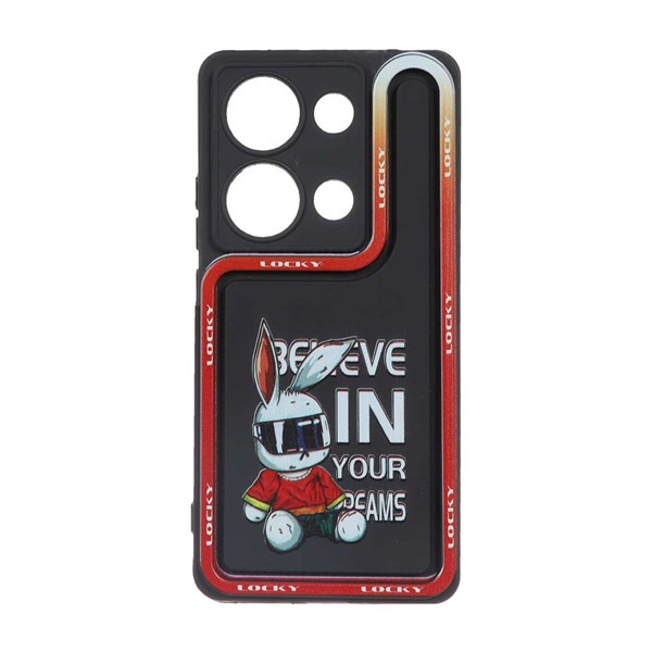 قاب Solid Case منحنی LUCKY طرح دار Xiaomi Redmi Note 14S / Note 13 Pro 4G / M6 Pro 4G - کد 34