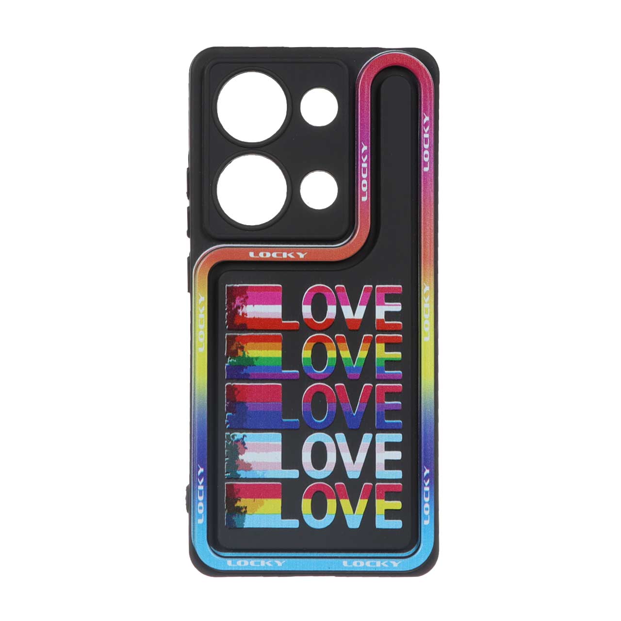 قاب Solid Case منحنی LUCKY طرح دار Xiaomi Redmi Note 14S / Note 13 Pro 4G / M6 Pro 4G - کد 38