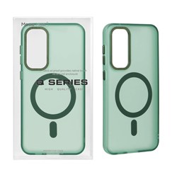 قاب Focus Pixels لنز آلومینیومی مات Magsafe مدل Samsung Galaxy S23 FE - سبز (پک دار)