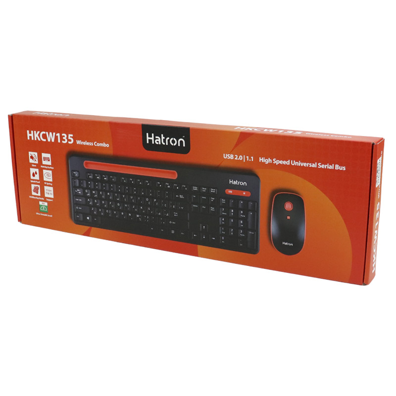 کیبورد و موس بی سیم هترون HKCW135