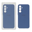 قاب سیلیکونی پاک کنی محافظ لنزدار اورجینال Samsung Galaxy A55 - آبی تیره (پک اصلی)