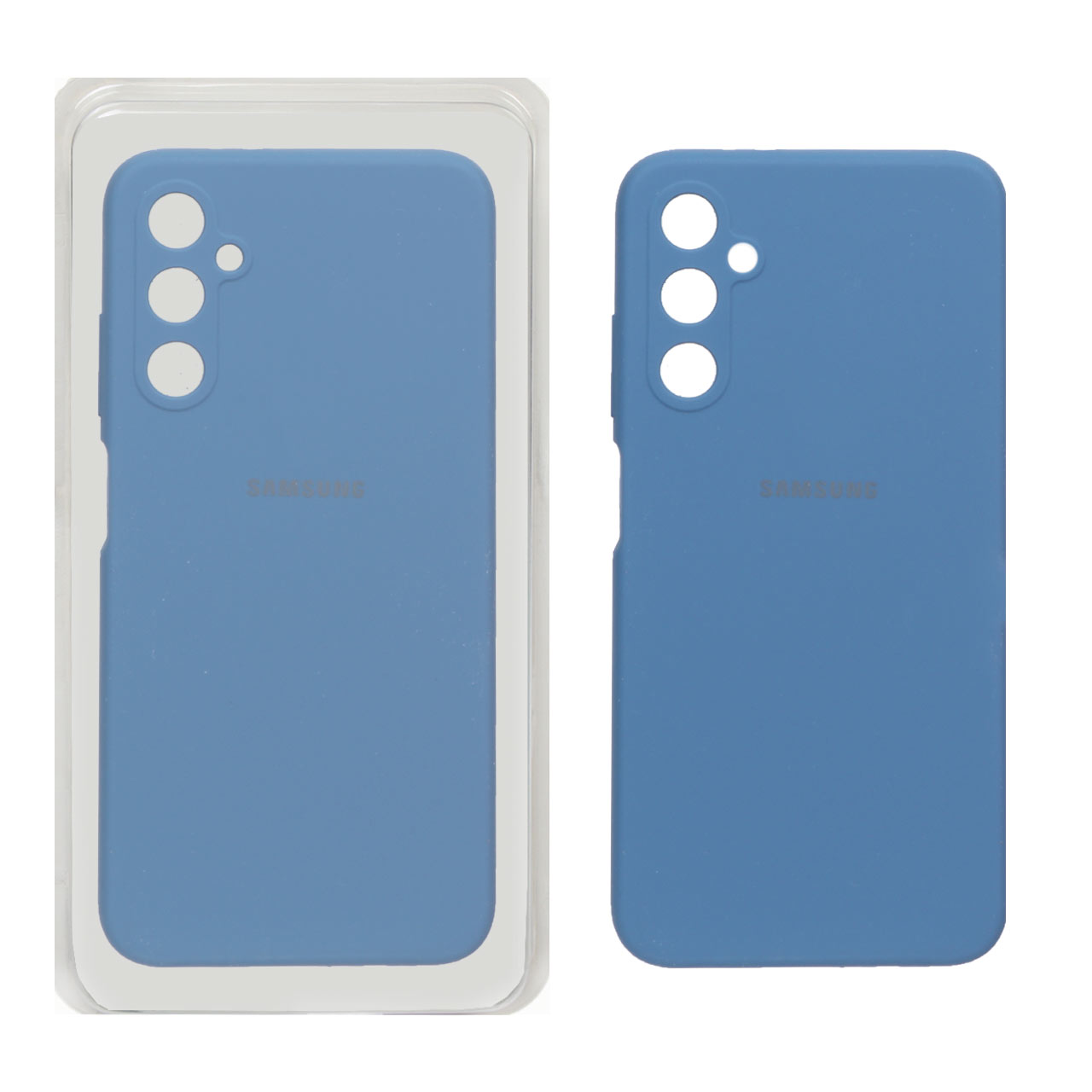 قاب سیلیکونی پاک کنی اورجینال Samsung Galaxy A05s - آبی تیره (پک اصلی)