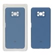 قاب سیلیکونی پاک کنی محافظ لنزدار اورجینال Xiaomi Poco X3 / Poco X3 Pro / Poco X3 NFC - آبی تیره (پک اصلی)