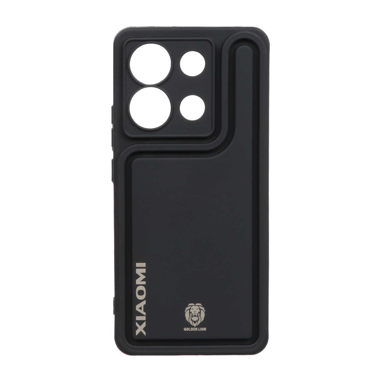 قاب Solid Case منحنی Golden Lion مدل Xiaomi Redmi Note 13 4G- مشکی