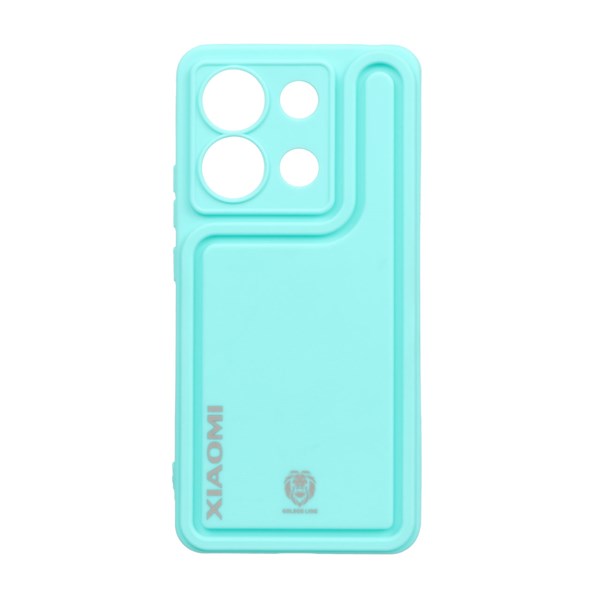 قاب Solid Case منحنی Golden Lion مدل Xiaomi Redmi Note 13 4G- سبزآبی