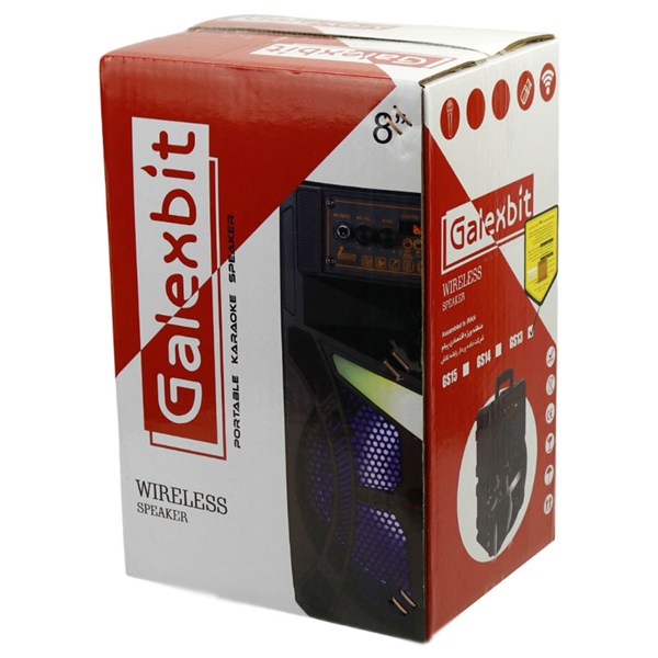 اسپیکر بلوتوثی گلکس بیت GS-13 + میکروفون و ریموت کنترل
