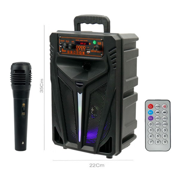 اسپیکر بلوتوثی گلکس بیت GS-15 + میکروفون و ریموت کنترل