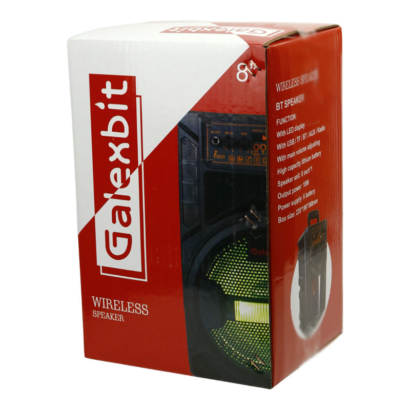 اسپیکر بلوتوثی گلکس بیت GS-14 + میکروفون و ریموت کنترل