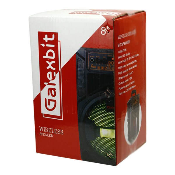 اسپیکر بلوتوثی گلکس بیت GS-14 + میکروفون و ریموت کنترل