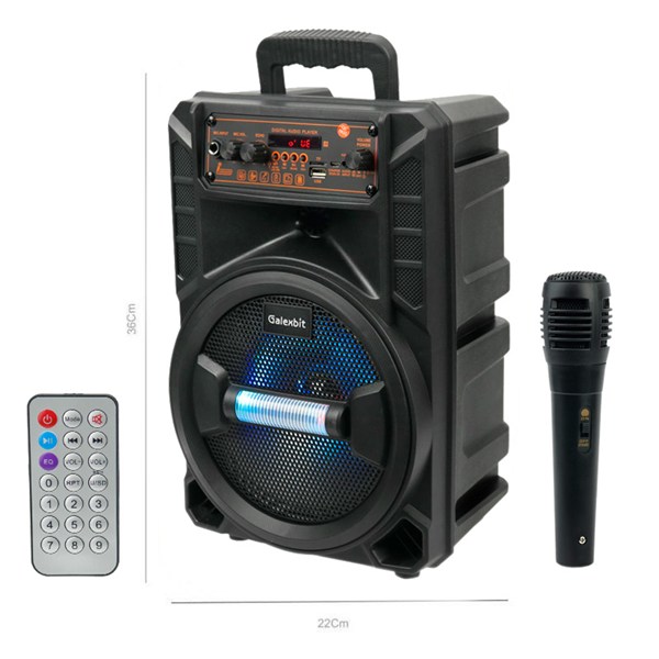 اسپیکر بلوتوثی گلکس بیت GS-14 + میکروفون و ریموت کنترل