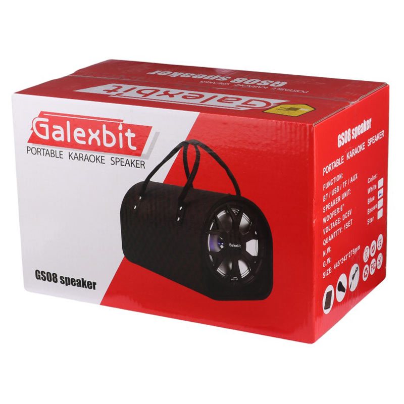 اسپیکر بلوتوثی گلکس بیت GS-08 + میکروفون و ریموت کنترل