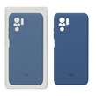 قاب سیلیکونی پاک کنی محافظ لنزدار اورجینال Xiaomi Redmi Note 10 4G / Redmi Note 10S / Poco M5S - آبی تیره (پک اصلی)