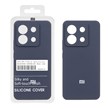 قاب سیلیکونی پاک کنی اورجینال درجه یک Xiaomi Redmi Note 13 Pro 5G / Poco X6 5G - سرمه ای تیره (پک دار)