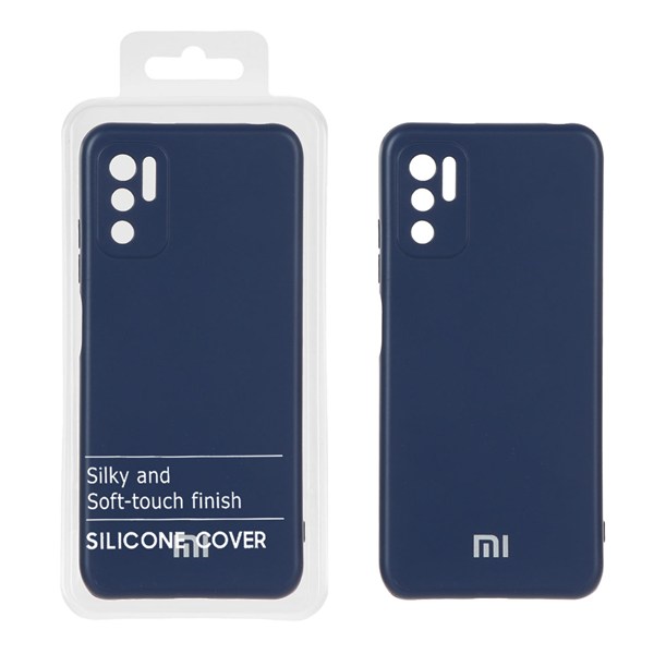 قاب نیو سیلیکون محافظ لنزدار RFF مدل Xiaomi Poco M3 Pro / Redmi Note 10 5G / Redmi Note 11 SE - سرمه ای (پک دار)