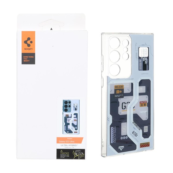 قاب اورجینال Spigen طرح تکنولوژی G20 مدل Samsung Galaxy S23 Ultra - کد 4 (پک دار)