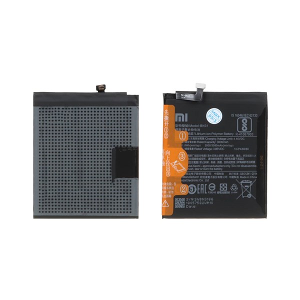 باتری موبایل Xiaomi مدل  BN31 / Mi 5X / Mi A1 / Redmi Note 5   با ظرفیت 3080mAh (گارانتی 12 ماهه MAX)