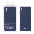 قاب نیو سیلیکون محافظ لنزدار RFF مدل Xiaomi Redmi 9A / Redmi 9A Sport / Redmi 9AT - سرمه ای (پک دار)