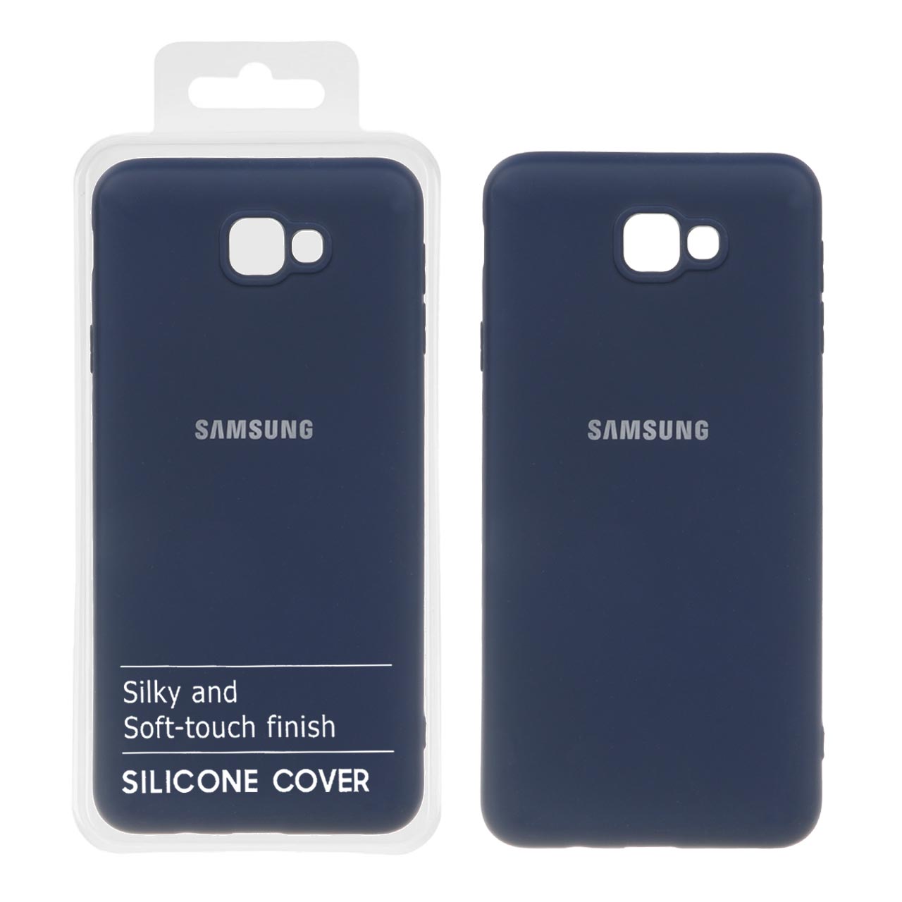 قاب نیو سیلیکون محافظ لنزدار RFF مدل Samsung Galaxy J7 Prime / G610 - سرمه ای (پک دار)