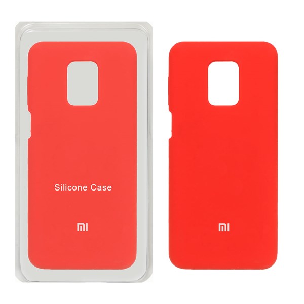 قاب سیلیکونی پاک کنی اورجینال Xiaomi Redmi Note 9S / Redmi Note 9 Pro / Redmi Note 9 Pro Max - قرمز (پک اصلی)