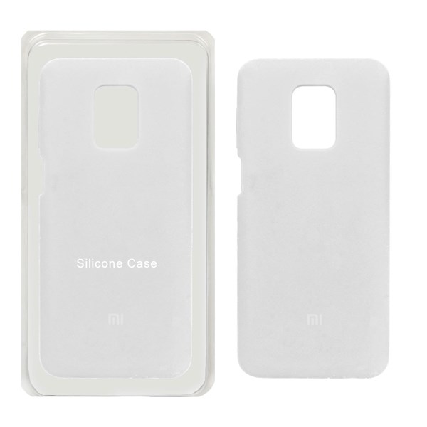 قاب سیلیکونی پاک کنی اورجینال Xiaomi Redmi Note 9S / Redmi Note 9 Pro / Redmi Note 9 Pro Max - سفید (پک اصلی)