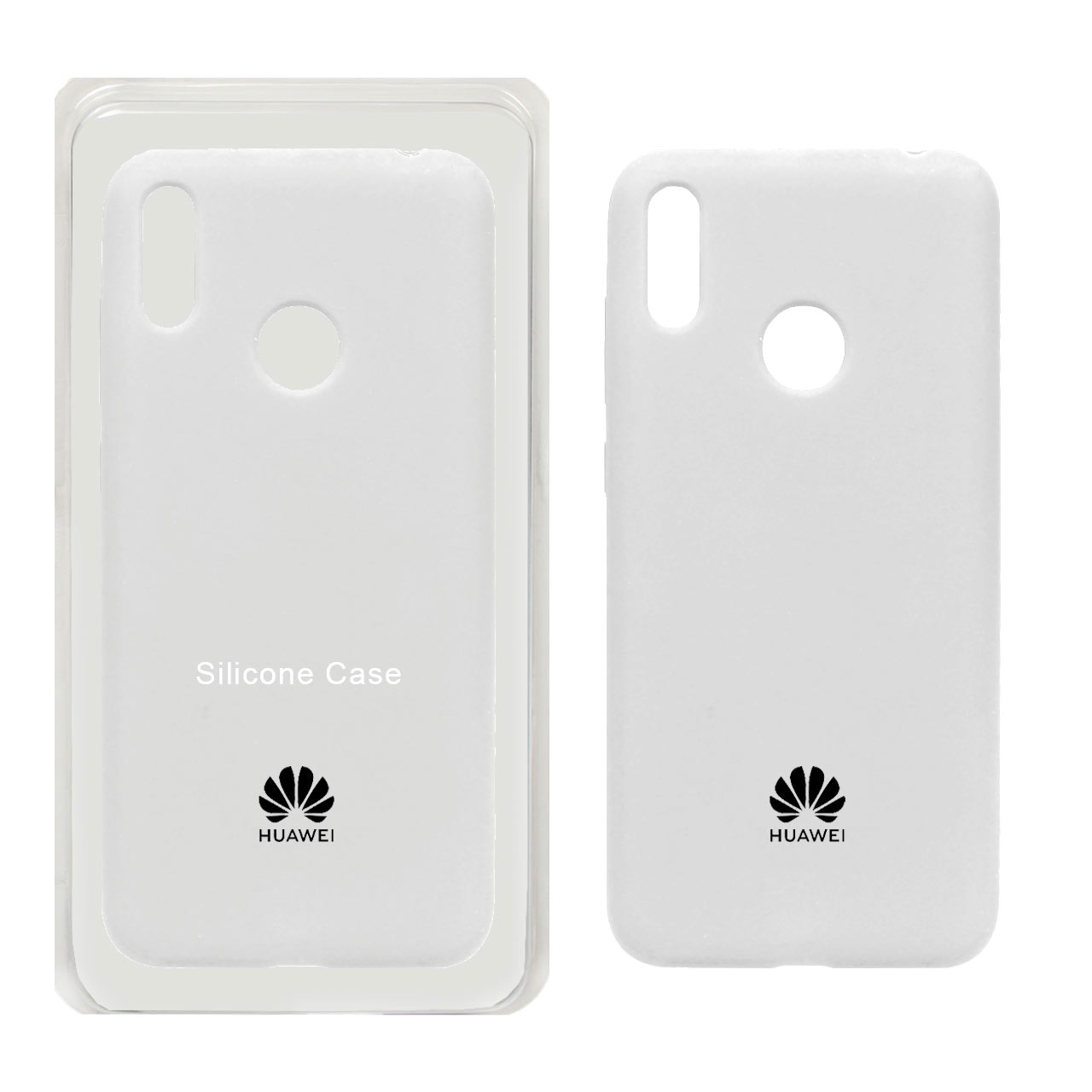 قاب سیلیکونی پاک کنی اورجینال Huawei Y7 Prime (2019) / Huawei Y7 (2019) - سفید (پک اصلی)