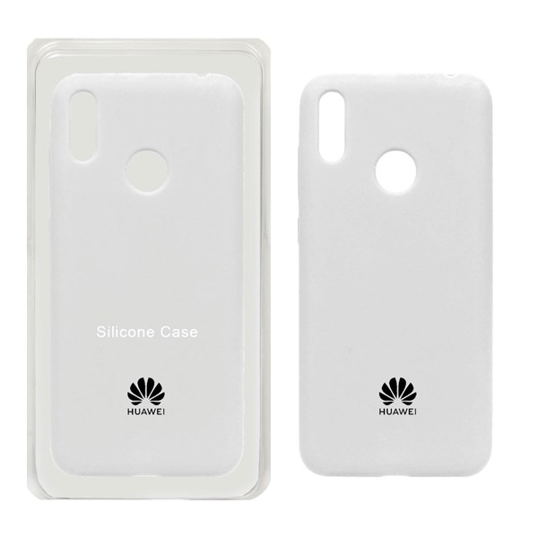 قاب سیلیکونی پاک کنی اورجینال Huawei Y7 Prime (2019) / Huawei Y7 (2019) - سفید (پک اصلی)