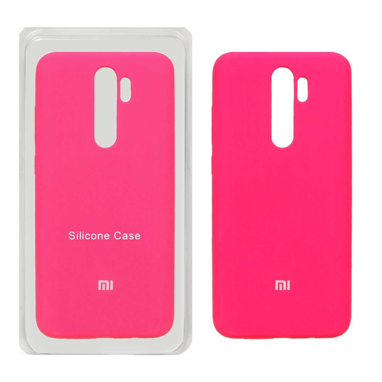 قاب سیلیکونی پاک کنی اورجینال Xiaomi Redmi Note 8 Pro - صورتی فانتزی (پک اصلی)