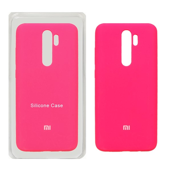 قاب سیلیکونی پاک کنی اورجینال Xiaomi Redmi Note 8 Pro - صورتی فانتزی (پک اصلی)
