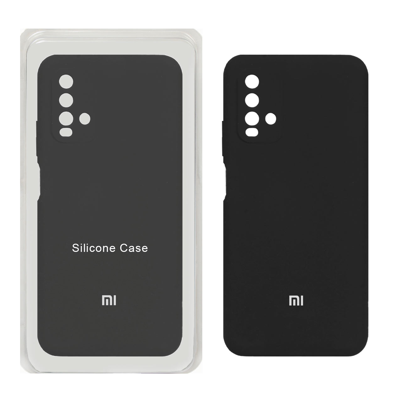 قاب سیلیکونی پاک کنی محافظ لنزدار اورجینال Xiaomi Redmi 9T 4G - مشکی (پک اصلی)